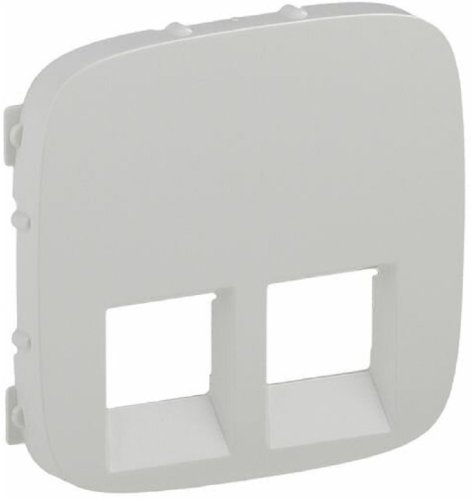 Лицевая панель Legrand Valena Allure для 2-м. розетки RJ11/RJ45 белый картинка